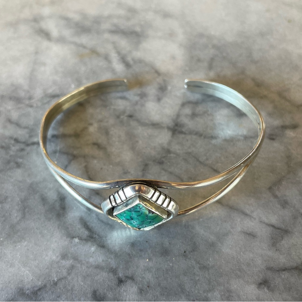 Native American Style Solid 925 Sterling Silver B… - image 3